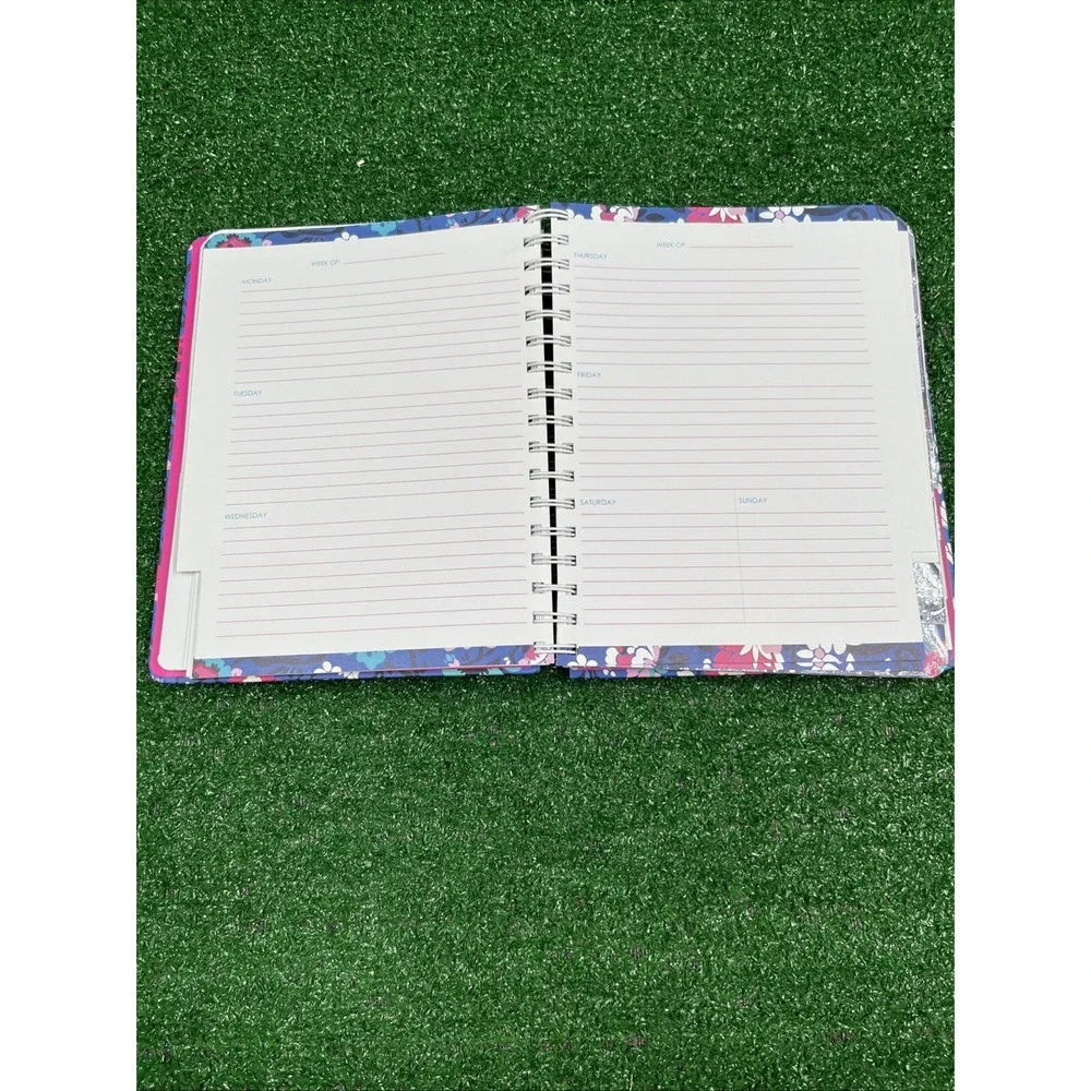 Vera Bradley 12 Month Planner Undated Bloom Berry One‎ Pg Used